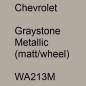 Preview: Chevrolet, Graystone Metallic (matt/wheel), WA213M.